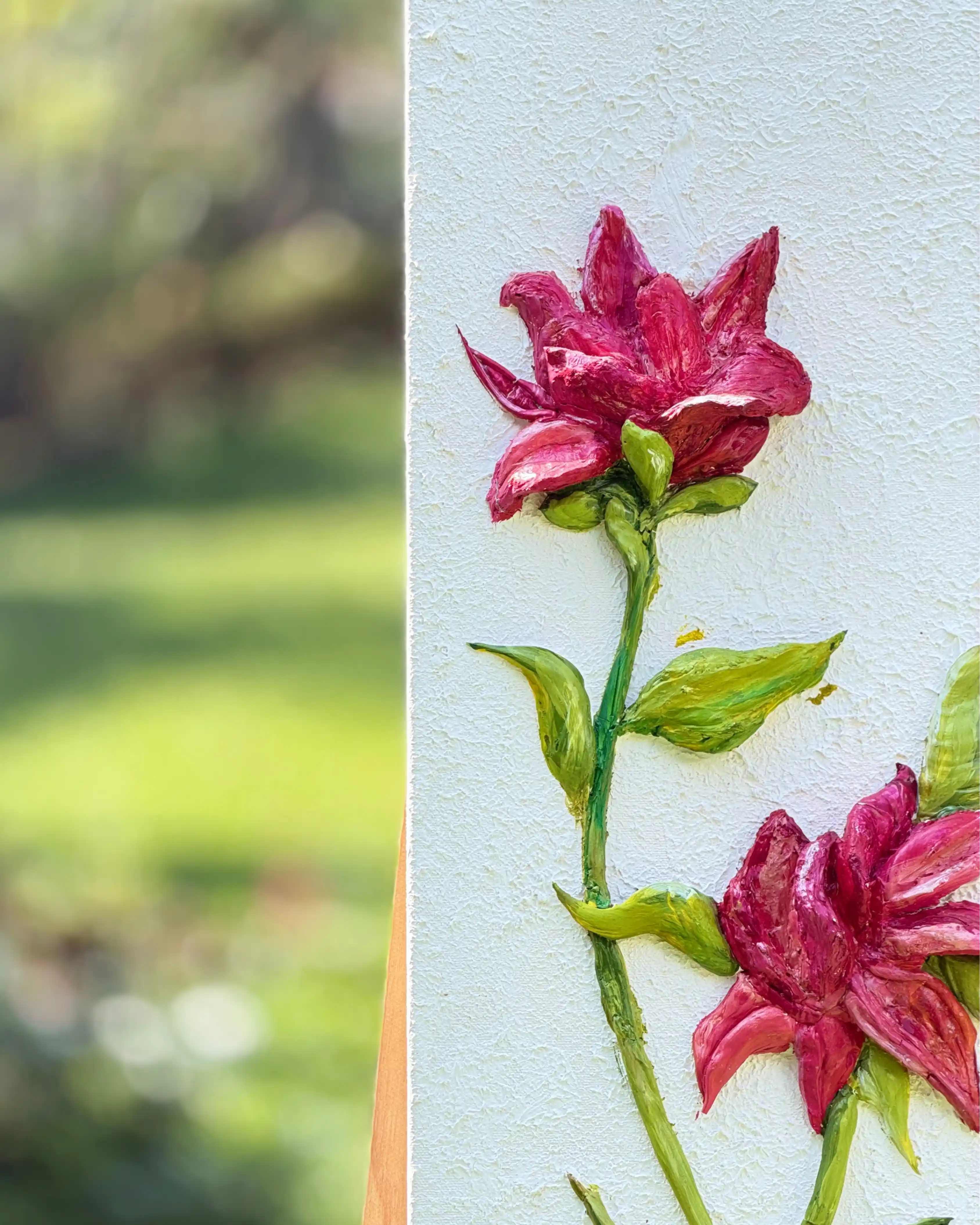 Relief Art Classes *@ C2D  – 3D Textured Floral Art on Canvas