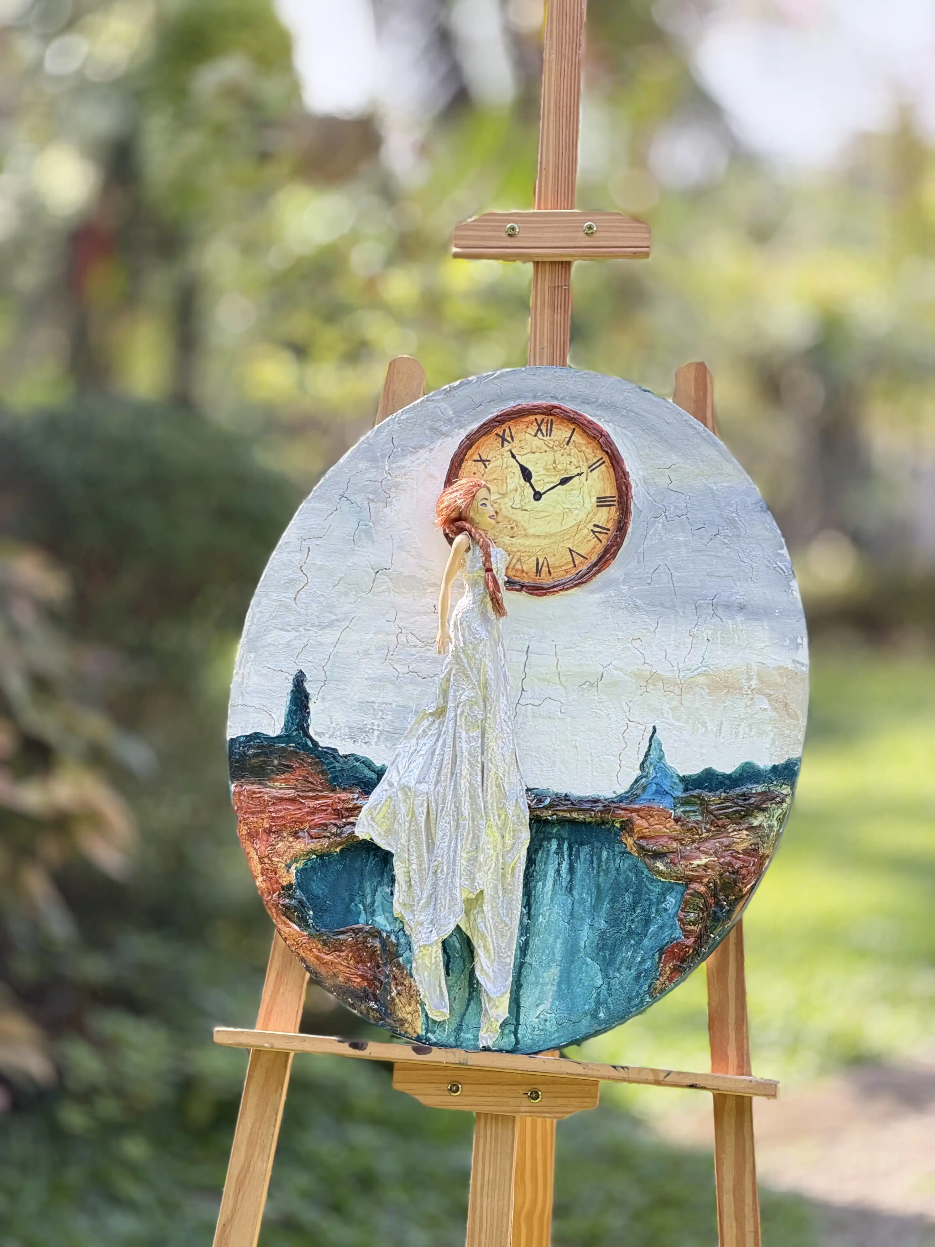 Relief Art Classes @ C2D  3D Textured Doll Miniature Art on Canvas